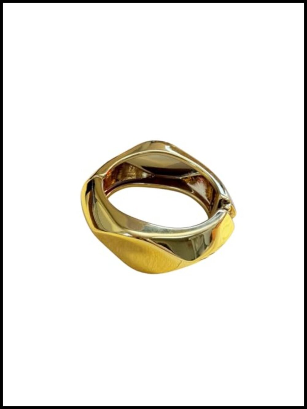 Resin Bangle Bracelet Women Statement Chunky Geometric Retro Multi-Color
